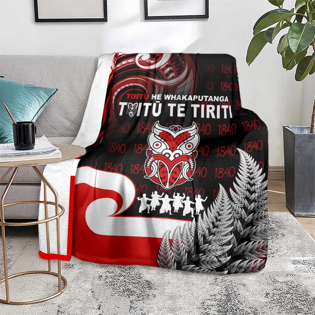 Aotearoa Toitu He Whakaputanga Blanket Toitu Te Tiriti O Waitangi LT05 - Polynesian Pride