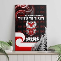 Aotearoa Toitu He Whakaputanga Canvas Wall Art Toitu Te Tiriti O Waitangi LT05 - Polynesian Pride