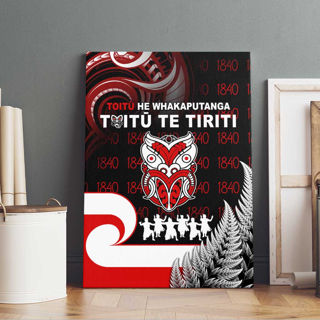 Aotearoa Toitu He Whakaputanga Canvas Wall Art Toitu Te Tiriti O Waitangi LT05 - Polynesian Pride
