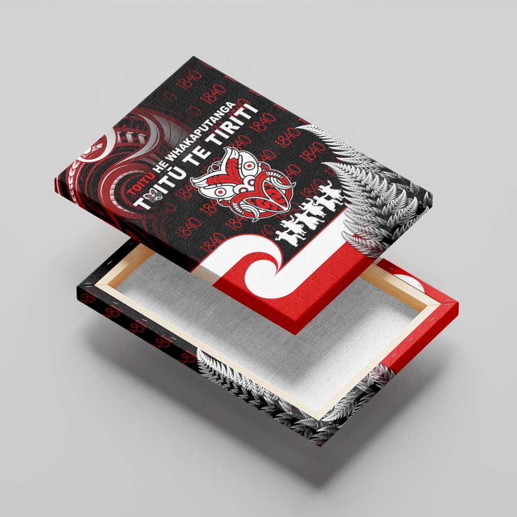 Aotearoa Toitu He Whakaputanga Canvas Wall Art Toitu Te Tiriti O Waitangi LT05 - Polynesian Pride