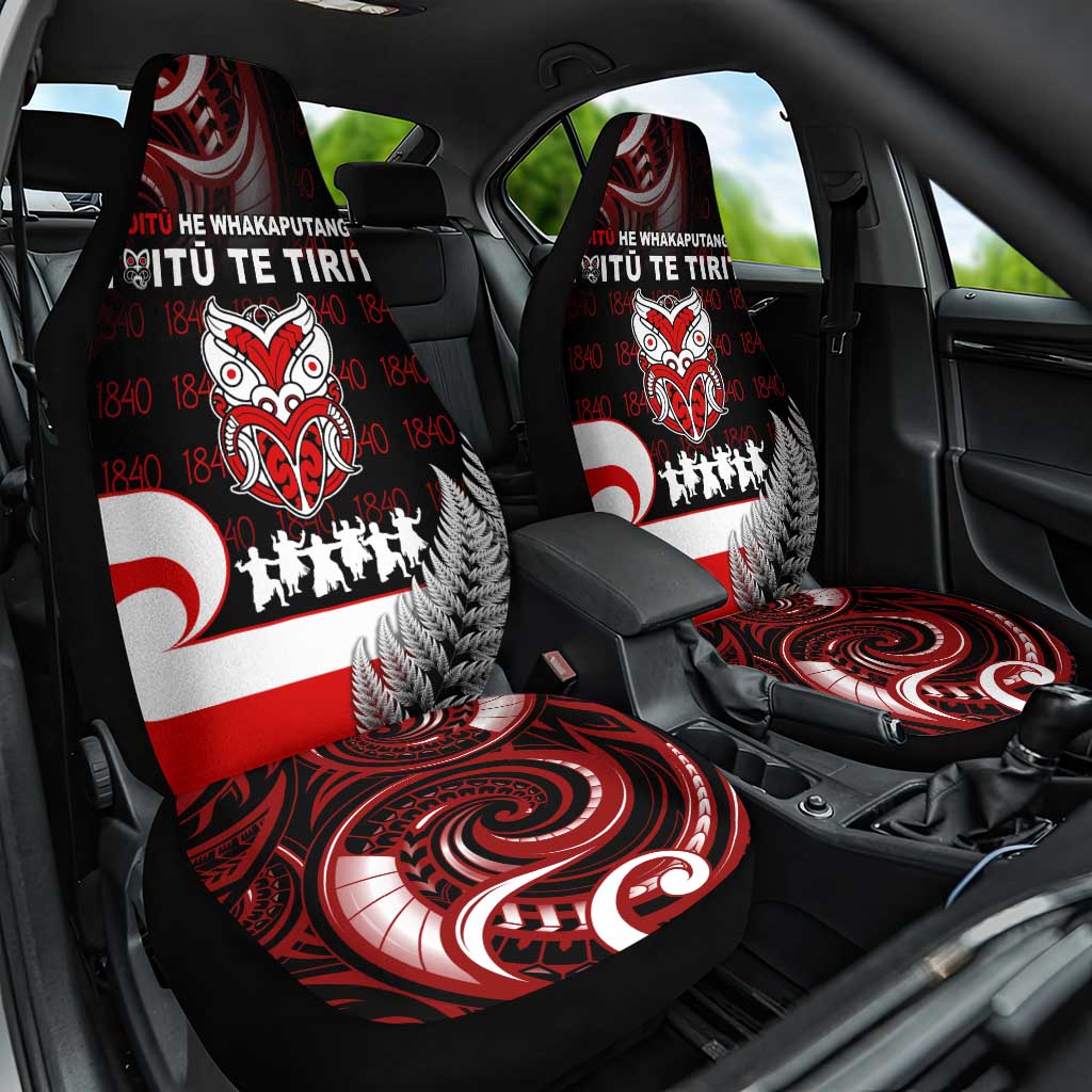 Aotearoa Toitu He Whakaputanga Car Seat Cover Toitu Te Tiriti O Waitangi