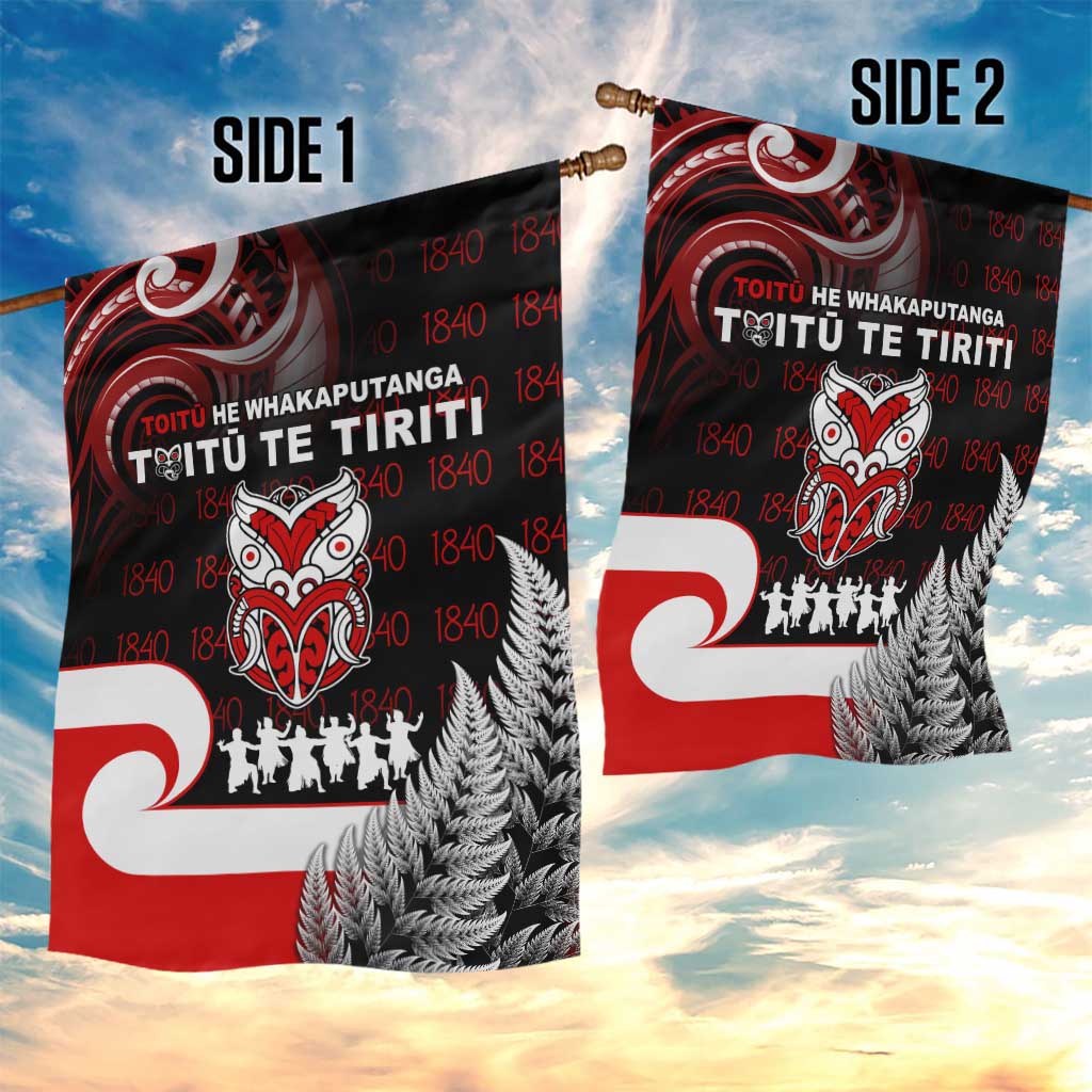 Aotearoa Toitu He Whakaputanga Garden Flag Toitu Te Tiriti O Waitangi LT05 - Polynesian Pride