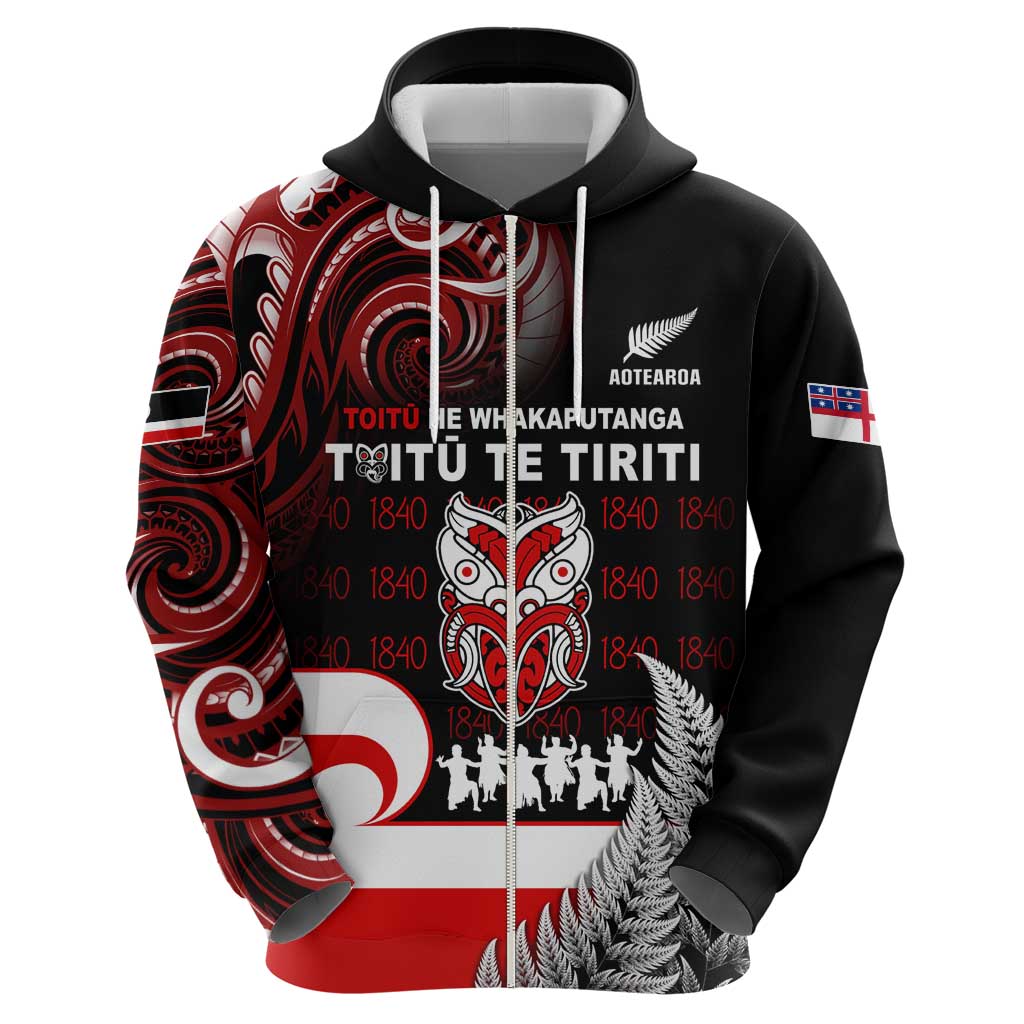 Aotearoa Toitu He Whakaputanga Hoodie Toitu Te Tiriti O Waitangi