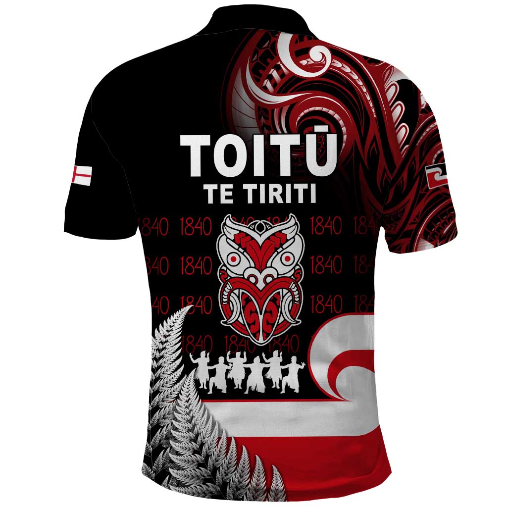 Aotearoa Toitu He Whakaputanga Polo Shirt Toitu Te Tiriti O Waitangi LT05 - Polynesian Pride
