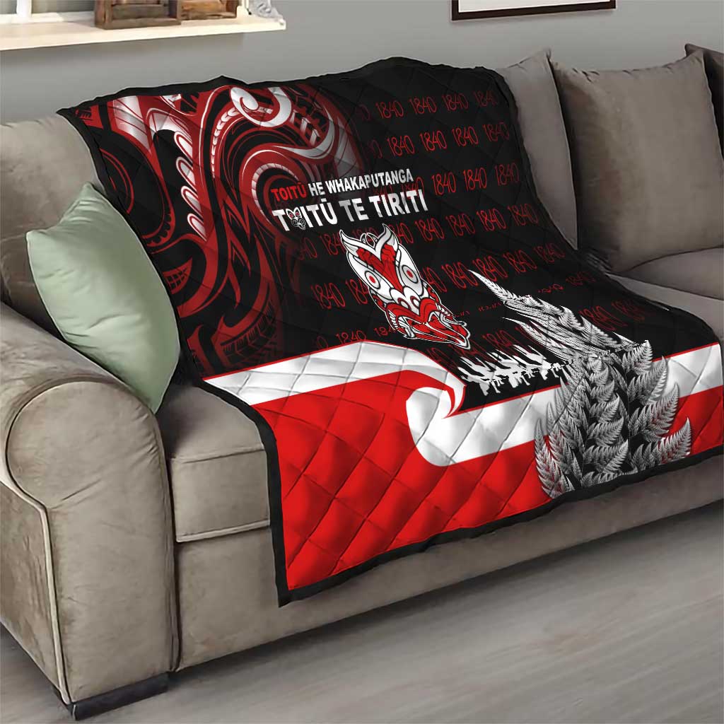 Aotearoa Toitu He Whakaputanga Quilt Toitu Te Tiriti O Waitangi