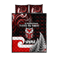 Aotearoa Toitu He Whakaputanga Quilt Bed Set Toitu Te Tiriti O Waitangi LT05 - Polynesian Pride
