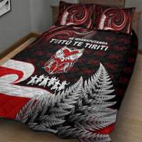 Aotearoa Toitu He Whakaputanga Quilt Bed Set Toitu Te Tiriti O Waitangi LT05 - Polynesian Pride
