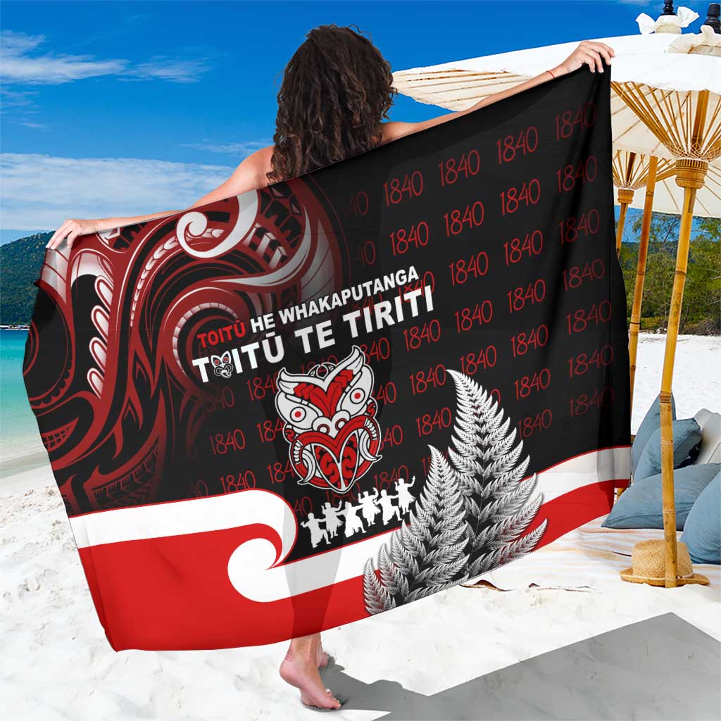 Aotearoa Toitu He Whakaputanga Sarong Toitu Te Tiriti O Waitangi