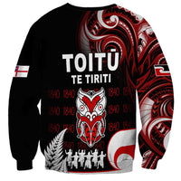 Aotearoa Toitu He Whakaputanga Sweatshirt Toitu Te Tiriti O Waitangi LT05 - Polynesian Pride