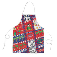 Wallis And Futuna Christmas Apron Festive Beach Vibes - Polynesian Pride