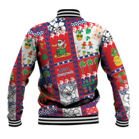 Wallis And Futuna Christmas Baseball Jacket Festive Beach Vibes - Polynesian Pride