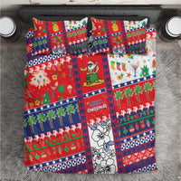 Wallis And Futuna Christmas Bedding Set Festive Beach Vibes - Polynesian Pride