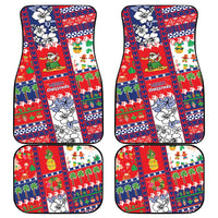 Wallis And Futuna Christmas Car Mats Festive Beach Vibes - Polynesian Pride