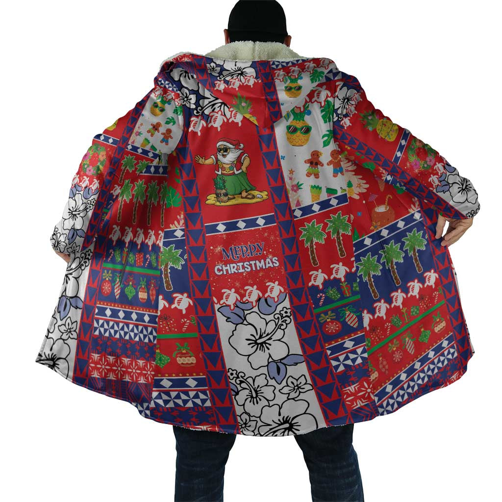 Wallis And Futuna Christmas Cloak Festive Beach Vibes - Polynesian Pride