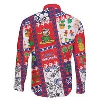Wallis And Futuna Christmas Family Matching Long Sleeve Bodycon Dress and Hawaiian Shirt Festive Beach Vibes - Polynesian Pride