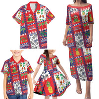 Wallis And Futuna Christmas Family Matching Puletasi and Hawaiian Shirt Festive Beach Vibes - Polynesian Pride
