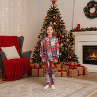 Wallis And Futuna Christmas Pajama Set Festive Beach Vibes - Polynesian Pride