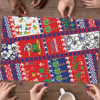 Wallis And Futuna Christmas Puzzle Festive Beach Vibes - Polynesian Pride