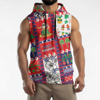 Wallis And Futuna Christmas Sleeveless Hoodie Festive Beach Vibes - Polynesian Pride