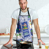 Northern Mariana Islands Christmas Apron Festive Beach Vibes - Polynesian Pride