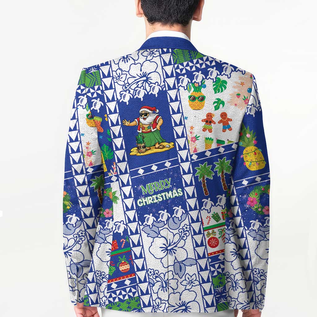 Northern Mariana Islands Christmas Blazer Festive Beach Vibes - Polynesian Pride