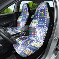 Northern Mariana Islands Christmas Car Seat Cover Festive Beach Vibes - Polynesian Pride