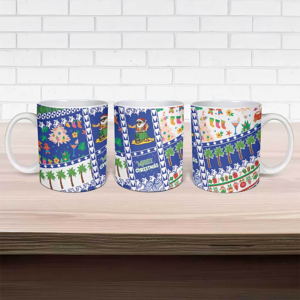 Northern Mariana Islands Christmas Ceramic Mug Festive Beach Vibes - Polynesian Pride