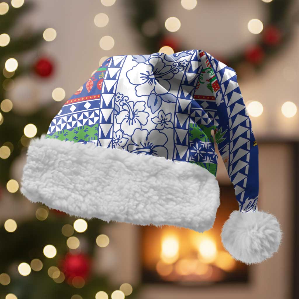 Northern Mariana Islands Christmas Santa Hat Festive Beach Vibes - Polynesian Pride