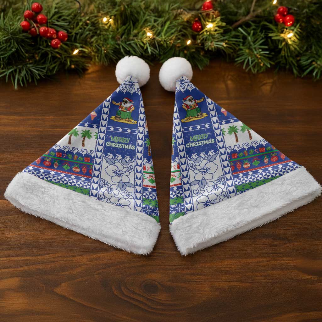 Northern Mariana Islands Christmas Santa Hat Festive Beach Vibes - Polynesian Pride