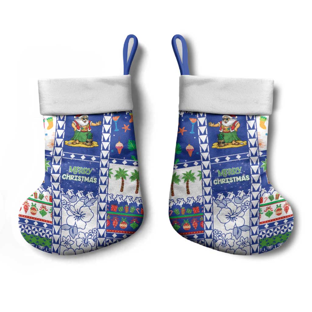 Northern Mariana Islands Christmas Stocking Festive Beach Vibes - Polynesian Pride