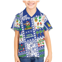 Northern Mariana Islands Christmas Family Matching Mermaid Dress and Hawaiian Shirt Festive Beach Vibes - Polynesian Pride