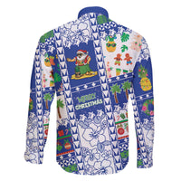 Northern Mariana Islands Christmas Family Matching Off The Shoulder Long Sleeve Dress and Hawaiian Shirt Festive Beach Vibes - Polynesian Pride