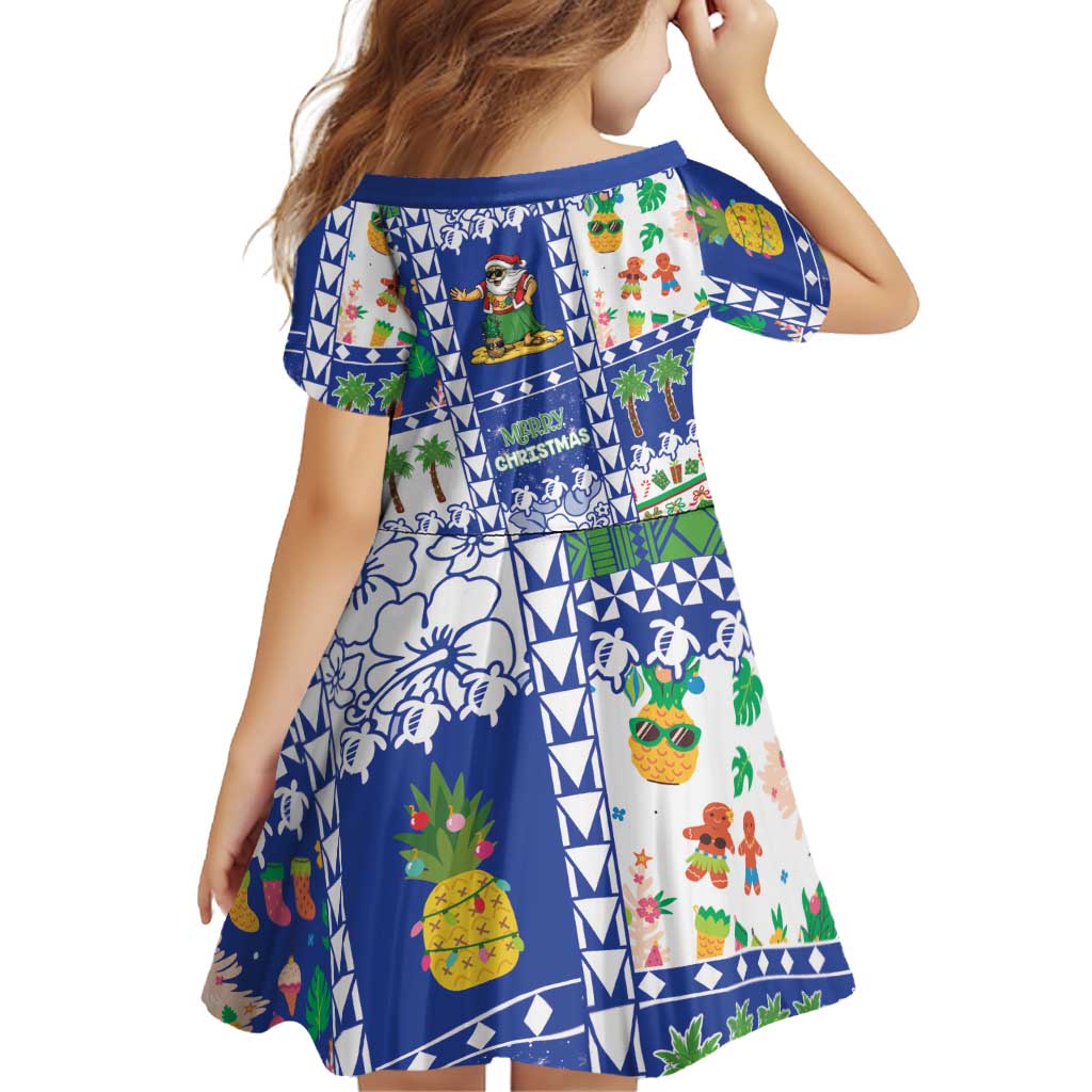 Northern Mariana Islands Christmas Family Matching Puletasi and Hawaiian Shirt Festive Beach Vibes - Polynesian Pride