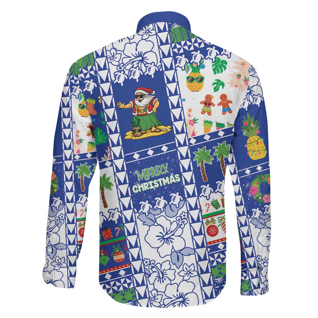 Northern Mariana Islands Christmas Family Matching Puletasi and Hawaiian Shirt Festive Beach Vibes - Polynesian Pride
