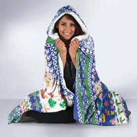 Northern Mariana Islands Christmas Hooded Blanket Festive Beach Vibes - Polynesian Pride