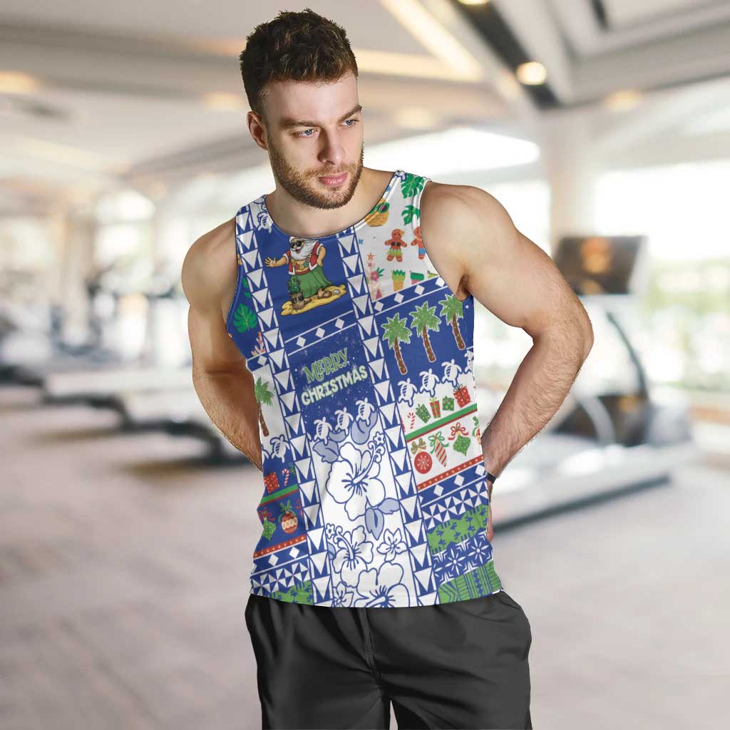 Northern Mariana Islands Christmas Men Tank Top Festive Beach Vibes - Polynesian Pride