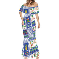 Northern Mariana Islands Christmas Mermaid Dress Festive Beach Vibes - Polynesian Pride