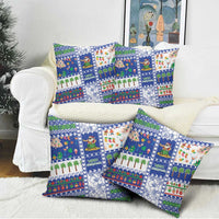 Northern Mariana Islands Christmas Pillow Cover Festive Beach Vibes - Polynesian Pride
