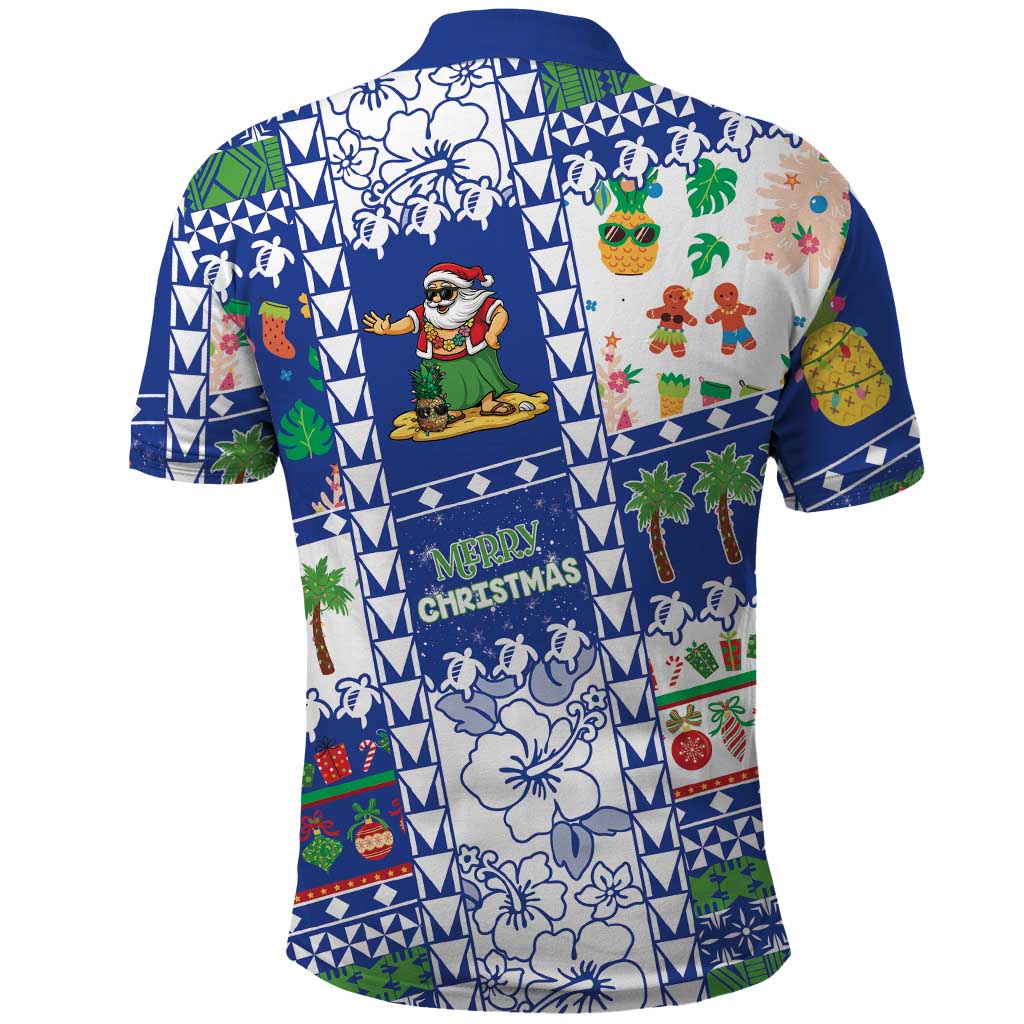 Northern Mariana Islands Christmas Polo Shirt Festive Beach Vibes - Polynesian Pride