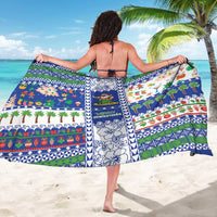Northern Mariana Islands Christmas Sarong Festive Beach Vibes - Polynesian Pride
