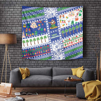 Northern Mariana Islands Christmas Tapestry Festive Beach Vibes - Polynesian Pride