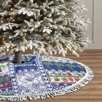 Northern Mariana Islands Christmas Tree Skirt Festive Beach Vibes LT05 - Polynesian Pride