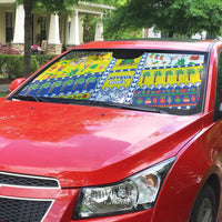 New Caledonia Christmas Auto Sun Shade Festive Beach Vibes - Polynesian Pride