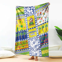 New Caledonia Christmas Blanket Festive Beach Vibes - Polynesian Pride