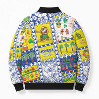 New Caledonia Christmas Bomber Puffer Jacket Festive Beach Vibes - Polynesian Pride