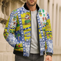 New Caledonia Christmas Bomber Puffer Jacket Festive Beach Vibes - Polynesian Pride