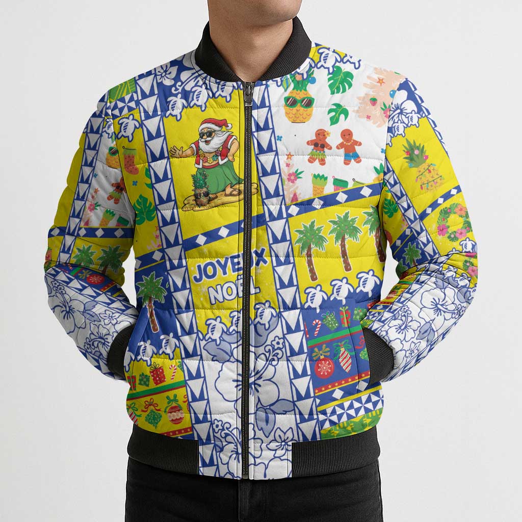 New Caledonia Christmas Bomber Puffer Jacket Festive Beach Vibes - Polynesian Pride