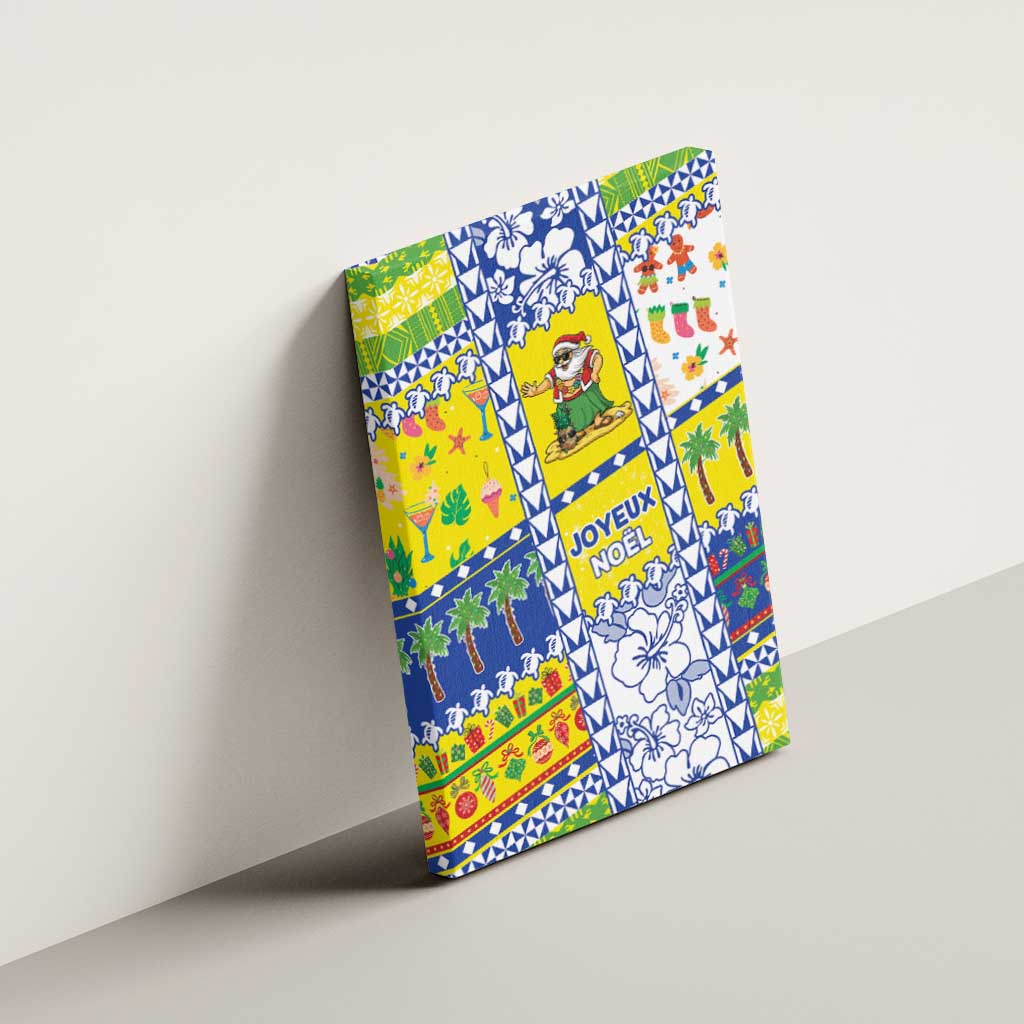 New Caledonia Christmas Canvas Wall Art Festive Beach Vibes - Polynesian Pride