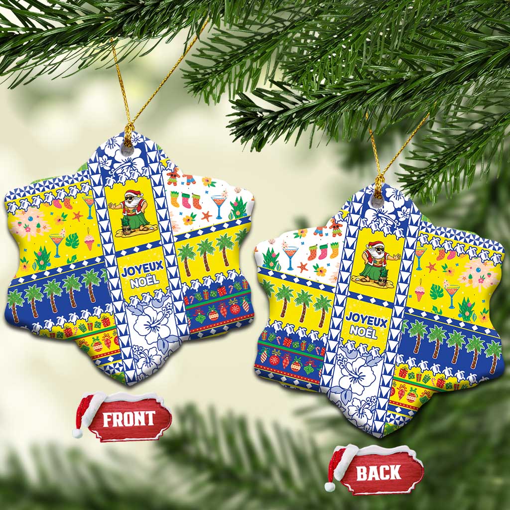 New Caledonia Christmas Ceramic Ornament Festive Beach Vibes - Polynesian Pride