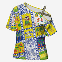 New Caledonia Christmas Cross Shoulder Shirt Festive Beach Vibes - Polynesian Pride
